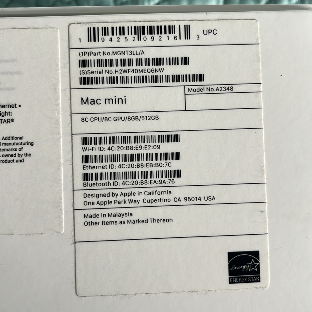 Mac mini M1 8GB Memory 512GB SSD - Picture 7 of 8